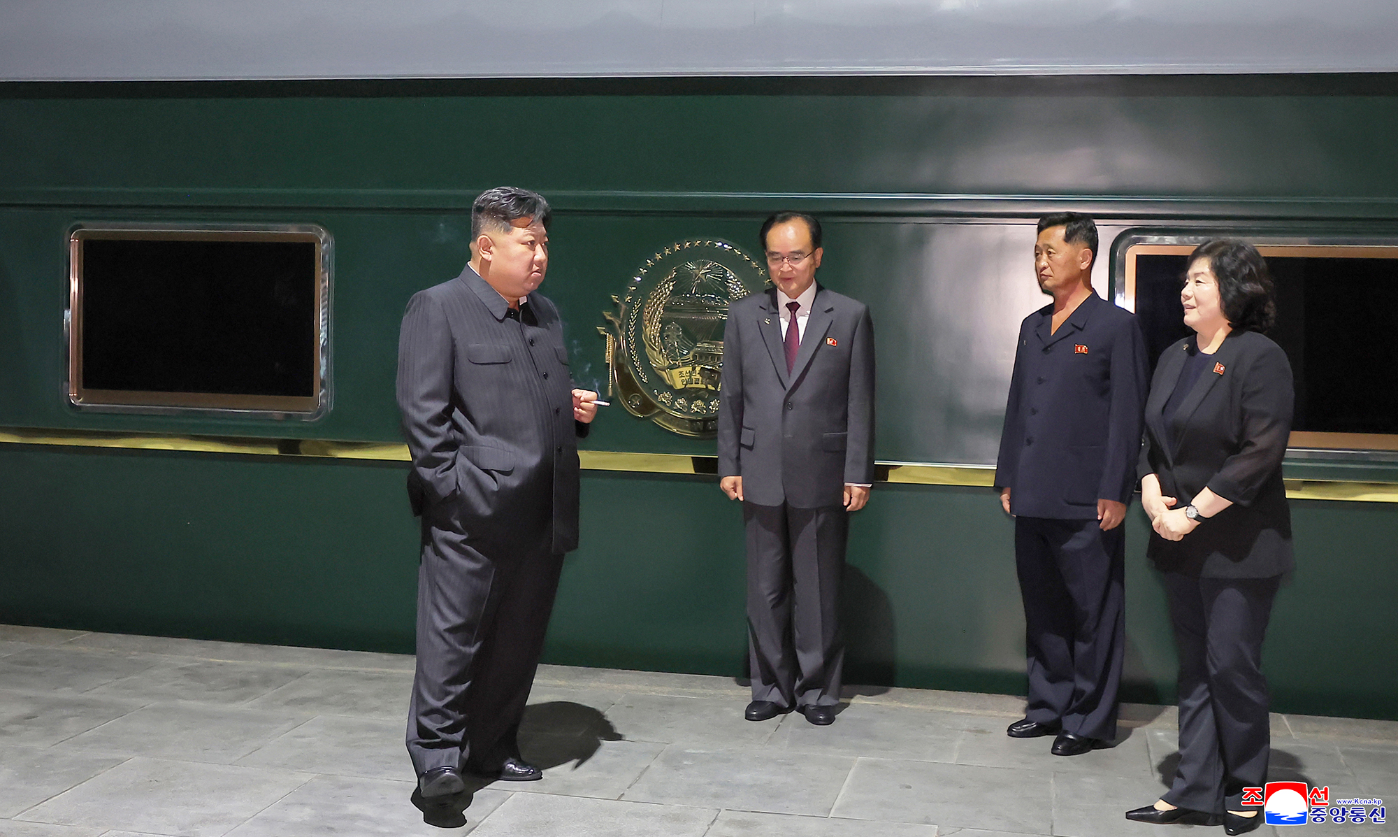 Respected Comrade Kim Jong Un leaves for China