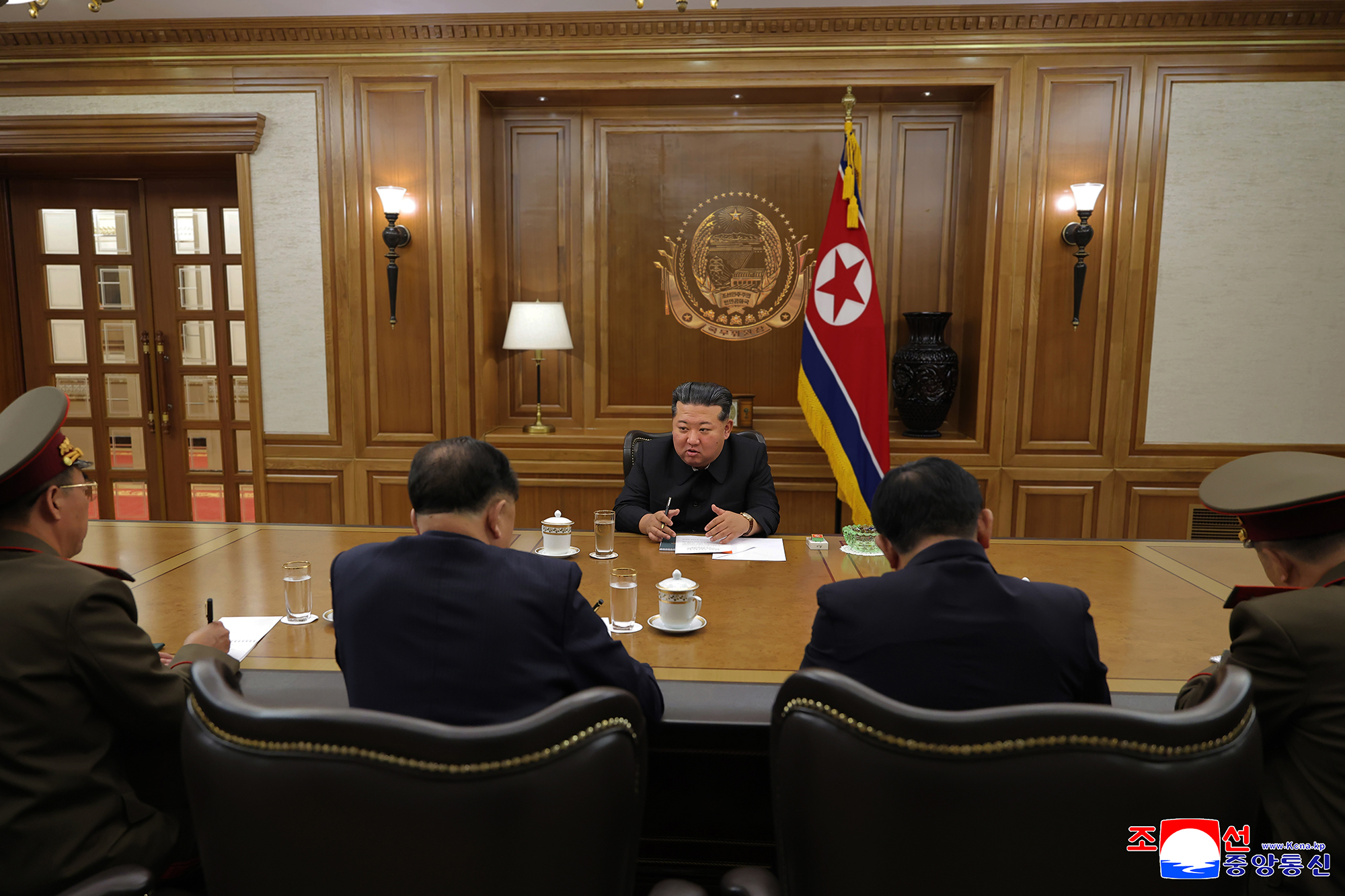 Respected Comrade Kim Jong Un meets scientists and technicians in nuclear field and guides important consultative meeting