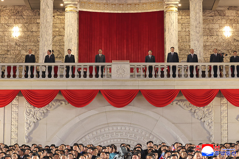 Public and torchlight processions climax celebrations of 80th founding anniversary of WPK