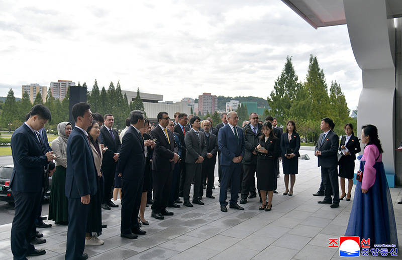Resident foreign diplomats visit light industrial goods exhibition