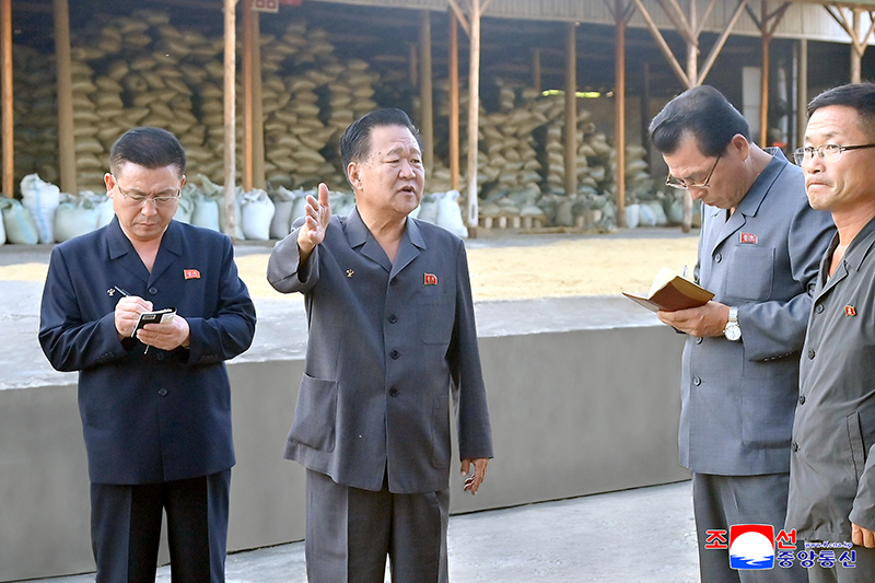 SPA Standing Committee chairman inspects different sectors of South Phyongan Province