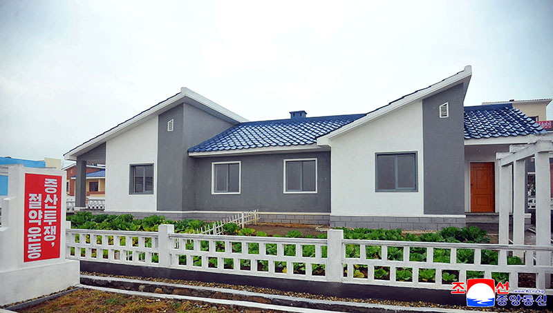 Farmers move into new houses at Songam Farm in Nampho