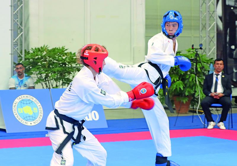 DPRK players demonstrate dignity and honour of Taekwon-Do homeland again
