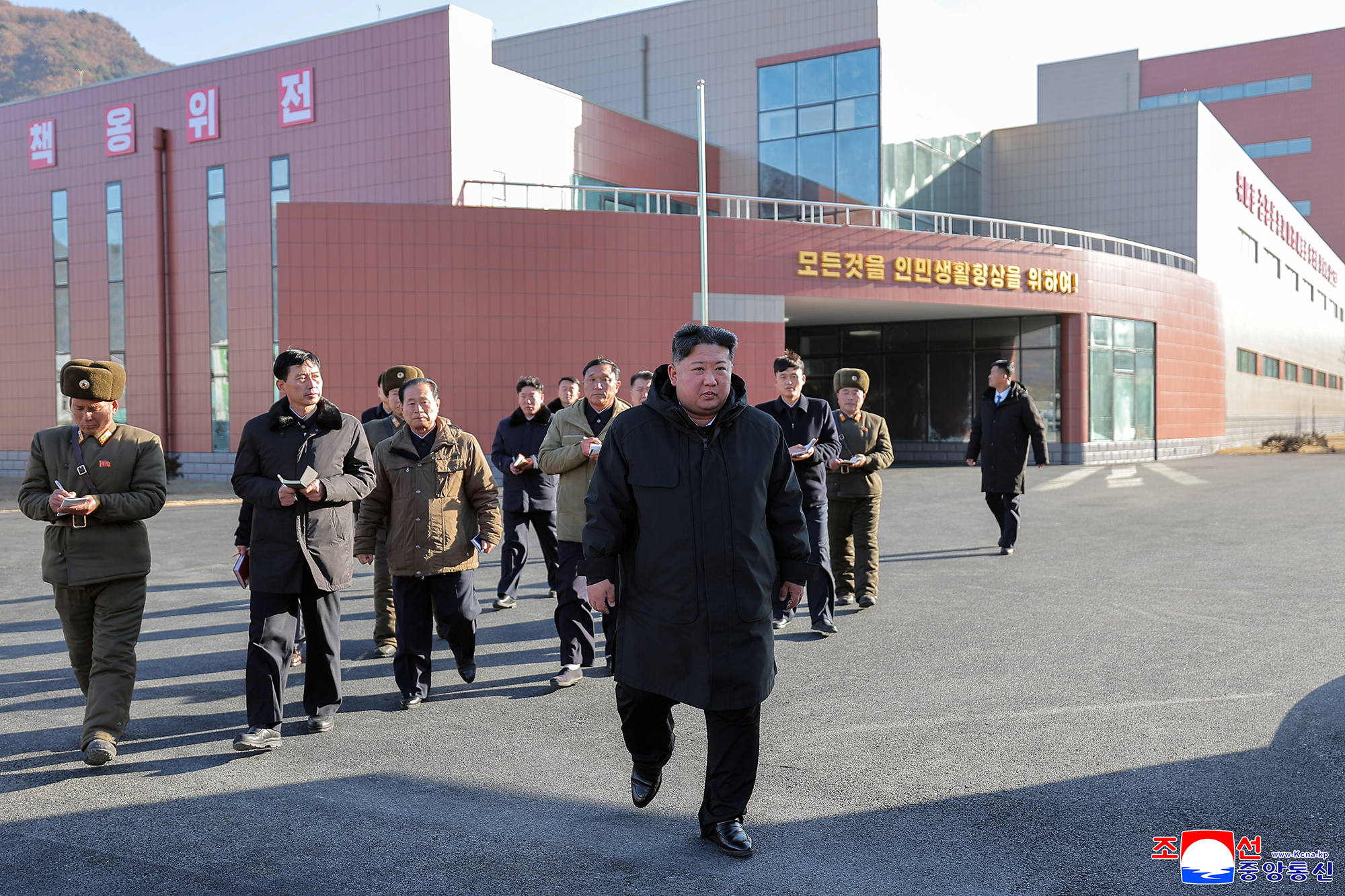 Respected Comrade Kim Jong Un inspects regional-industry factories nearing completion