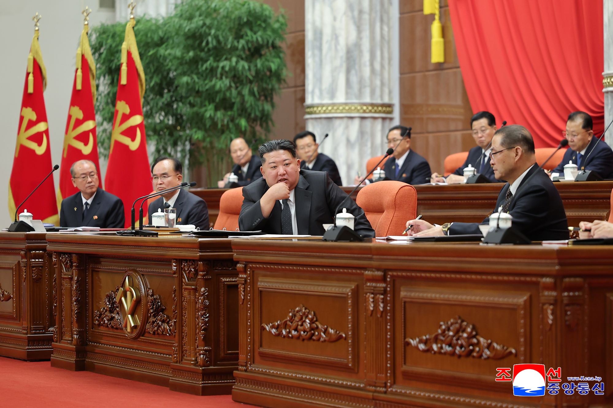 Second-day sitting of 13th Plenary Meeting of Eighth Central Committee of WPK held