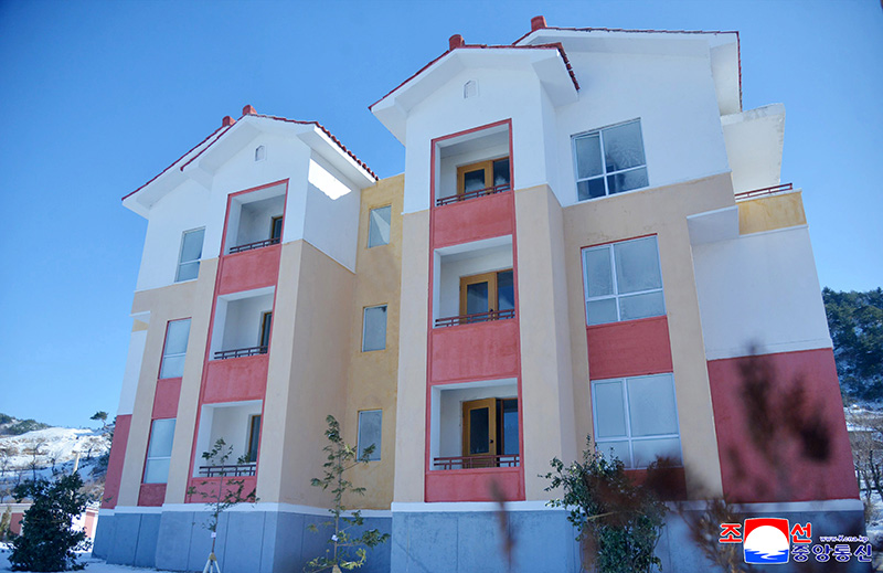 New houses built at farms in Kangwon Province