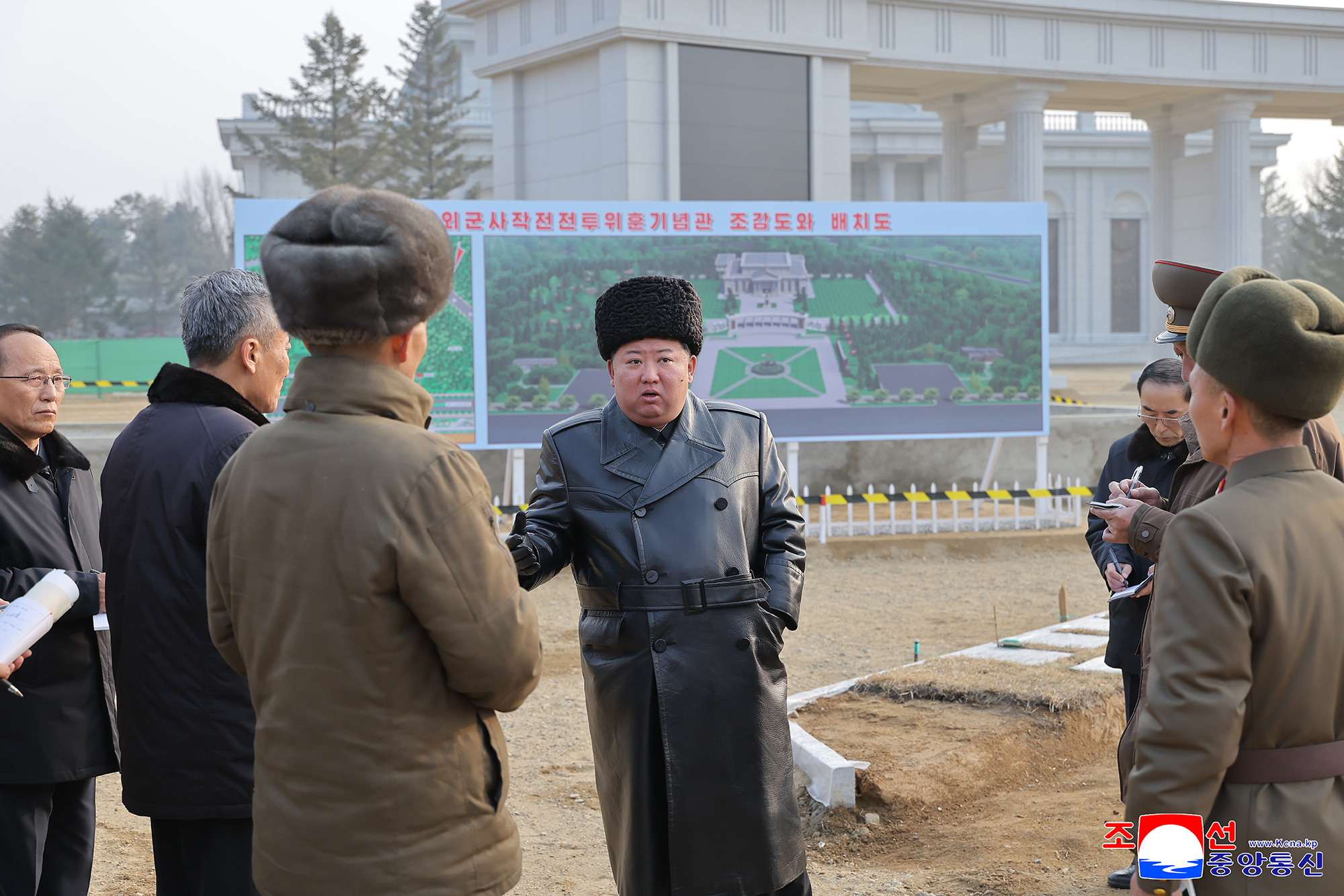Respected Comrade Kim Jong Un inspects Memorial Museum of Combat Feats at Overseas Military Operations under construction