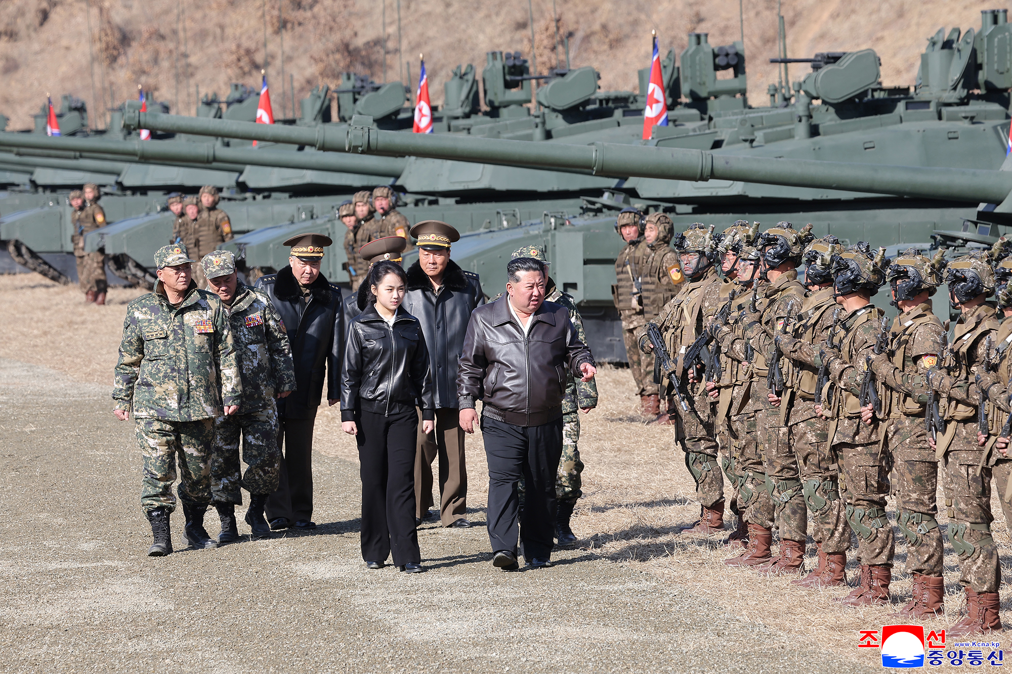 Respected Comrade Kim Jong Un oversees coordinated offensive tactical drill of infantry and tank sub-units