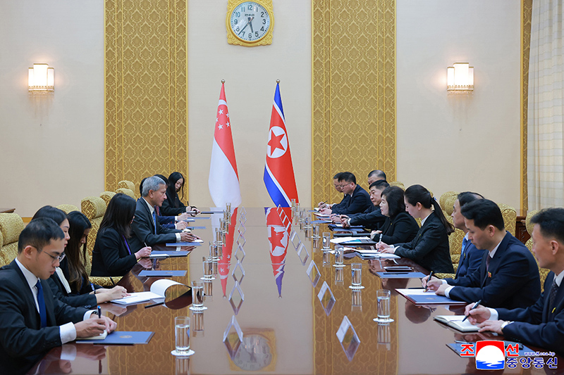 Talks held between foreign ministers of DPRK and Singapore