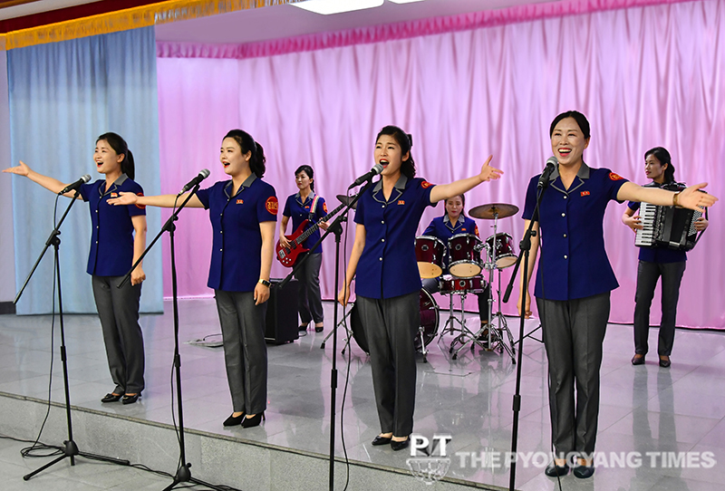 Singing of people’s laughter