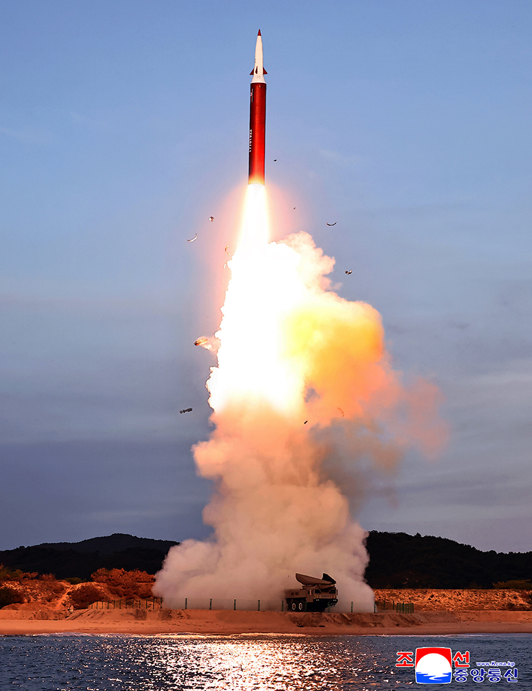 Strategic missile launching drill conducted in eastern region of DPRK